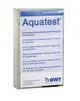 Aqua-Test zur Bestimmung der Wasserhärte von BWT, verpackt in einer durchsichtigen Box mit mehrsprachiger Anleitung zur Anwendung.